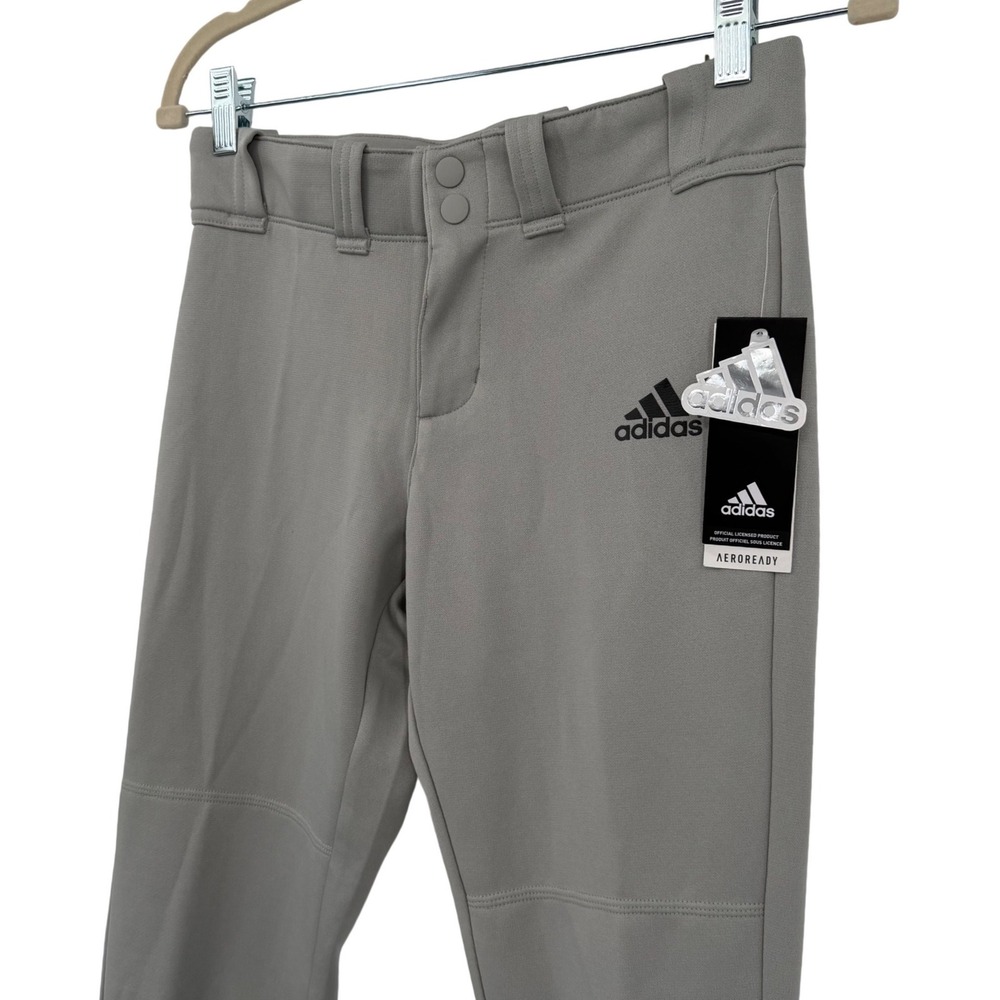 adidas Softball Belted Pant Womens XS Gray AEROREADY WBA12009 NEW